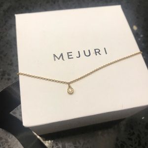 Mejuri sapphire choker with box